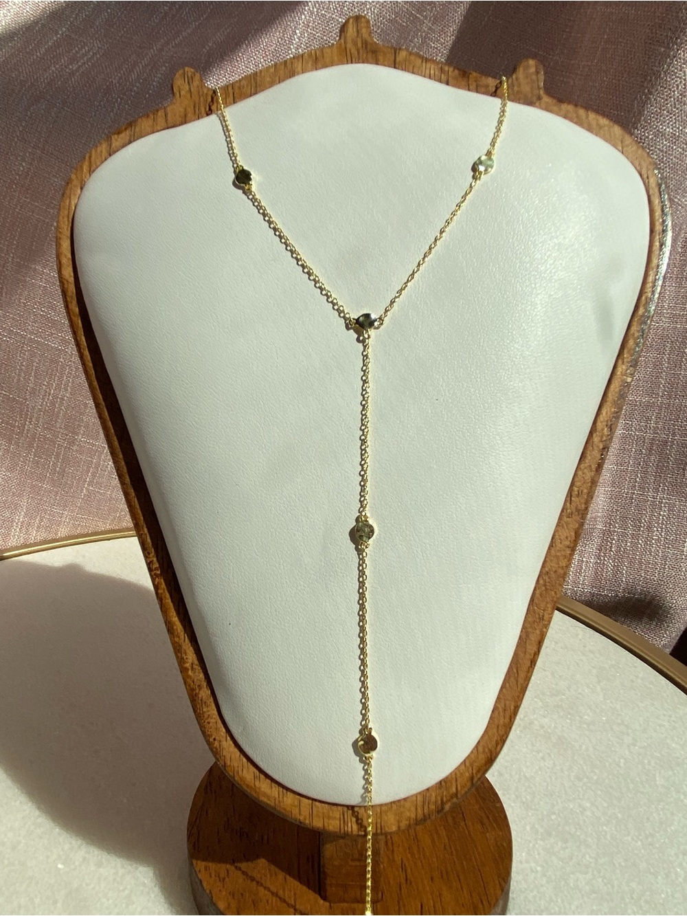 Gorjana Chloe Short Lariat Necklace Gold Like New